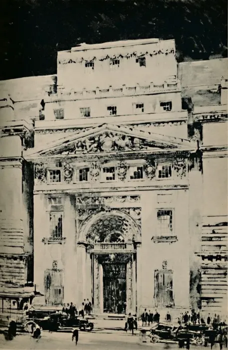 Framed Print : Lloyds New Building: Entrance in Leadenhall Street, 1928 Framed Print : Lloyds New Building: Entrance in Leadenhall Street, 1928