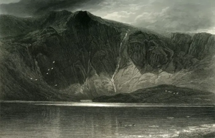 Framed Print : Llyn Idwal, c1870 Framed Print : Llyn Idwal, c1870