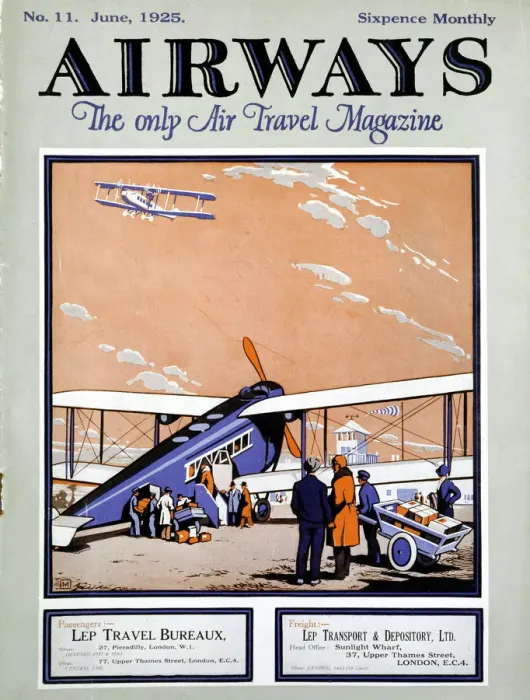 Framed Print : Loading a biplane with passengers and luggage at Croydon Aerodrome, London Framed Print : Loading a biplane with passengers and luggage at Croydon Aerodrome, London