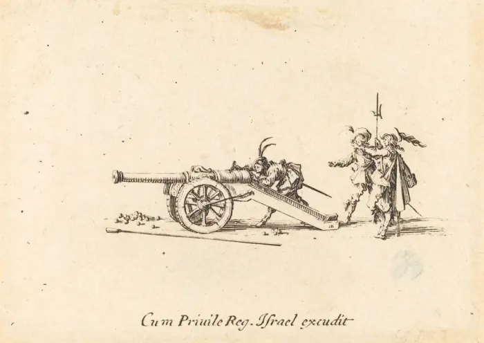 Framed Print : Loading the Cannon, 1634 / 1635. Creator: Jacques Callot Framed Print : Loading the Cannon, 1634 / 1635. Creator: Jacques Callot