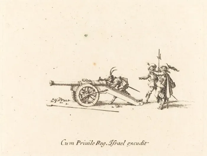 Framed Print : Loading the Cannon, 1634 / 1635. Creator: Jacques Callot Framed Print : Loading the Cannon, 1634 / 1635. Creator: Jacques Callot