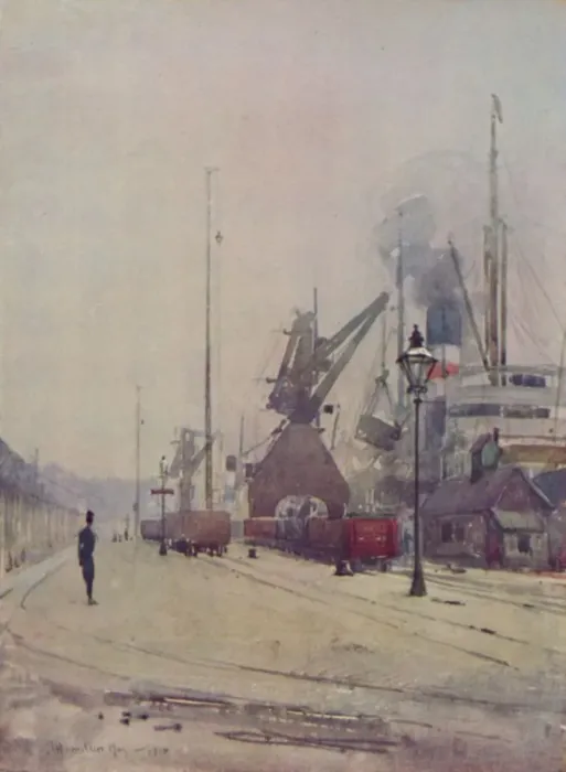 Framed Print : Loading Coal with Cranes, 1910 Framed Print : Loading Coal with Cranes, 1910
