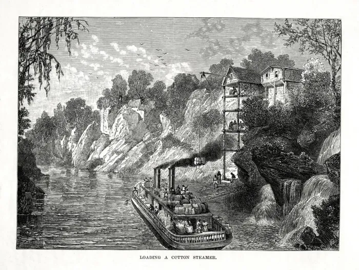 Framed Print : Loading a Cotton Steamer, 1877 Framed Print : Loading a Cotton Steamer, 1877