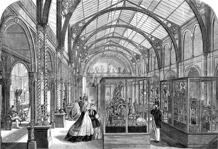 Framed Print : The Loan Collection of works of art at South Kensington Museum, 1862. Creator: Unknown Framed Print : The Loan Collection of works of art at South Kensington Museum, 1862. Creator: Unknown