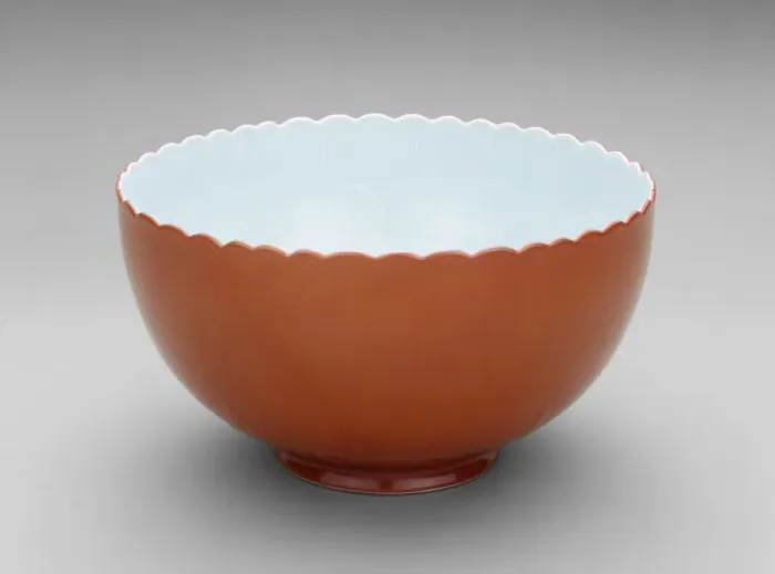 Framed Print : Lobed Bowl, 1890 / 1900. Creator: Seifu Yohei Framed Print : Lobed Bowl, 1890 / 1900. Creator: Seifu Yohei