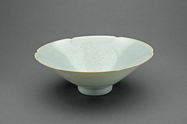 Lobed Bowl with Lotus Scrolls, Southern Song dynasty (1127-1279). Creator: Unknown