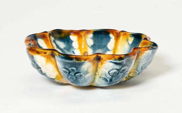 Lobed Bowl with Stylized Florets, Tang dynasty (618-906), first half of 8th century
