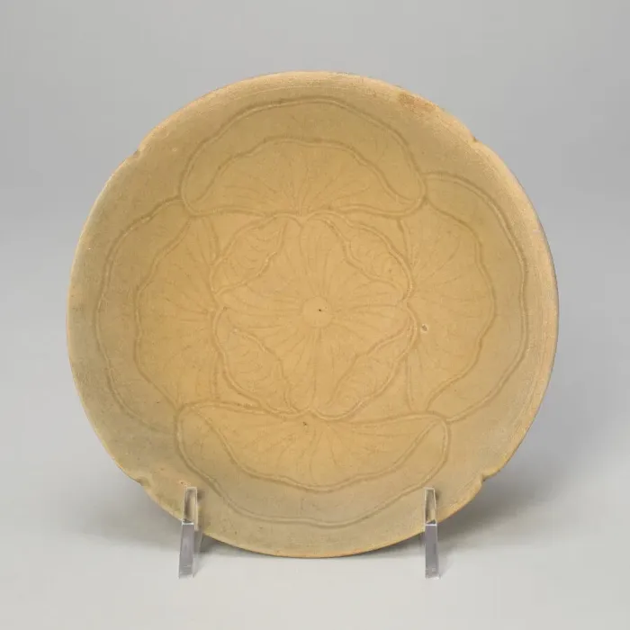 Framed Print : Lobed Dish with Overlapping Lotus Leaves, late Tang dynasty or Five Dynasties period Framed Print : Lobed Dish with Overlapping Lotus Leaves, late Tang dynasty or Five Dynasties period