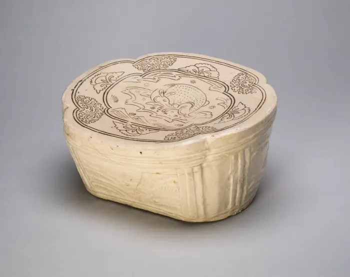 Framed Print : Lobed Pillow with Deer, Northern Song dynasty (960-1127), late 11th / early 12th century Framed Print : Lobed Pillow with Deer, Northern Song dynasty (960-1127), late 11th / early 12th century