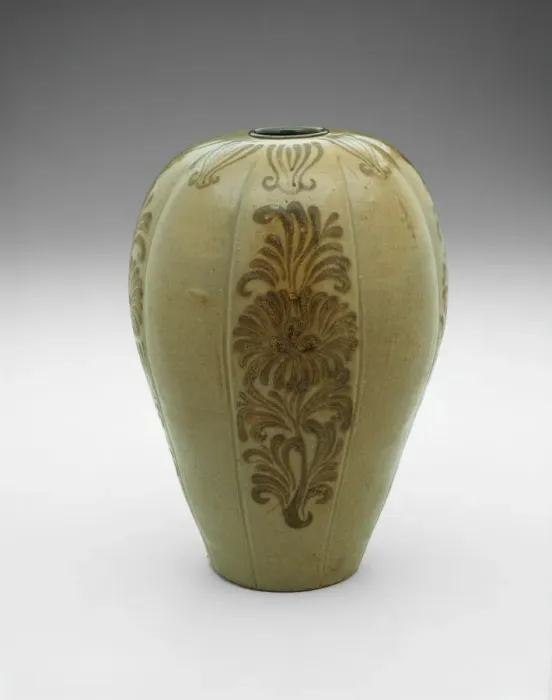Framed Print : Lobed Vase with Stylized Floral Scrolls, Korea, Goryeo dynasty (918-1392), 12th century Framed Print : Lobed Vase with Stylized Floral Scrolls, Korea, Goryeo dynasty (918-1392), 12th century
