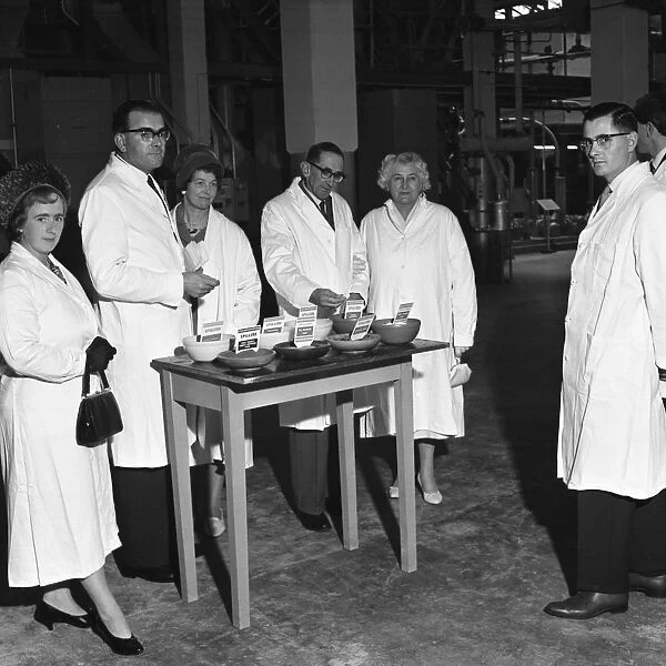 Local dignitaries during an open day at Spillers Foods in Gainsborough, Lincolnshire, 1962