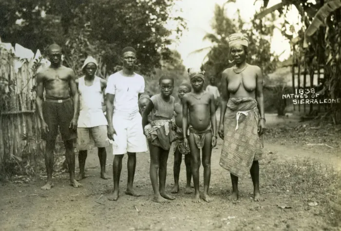 Framed Print : Local people, Sierra Leone, 20th century Framed Print : Local people, Sierra Leone, 20th century