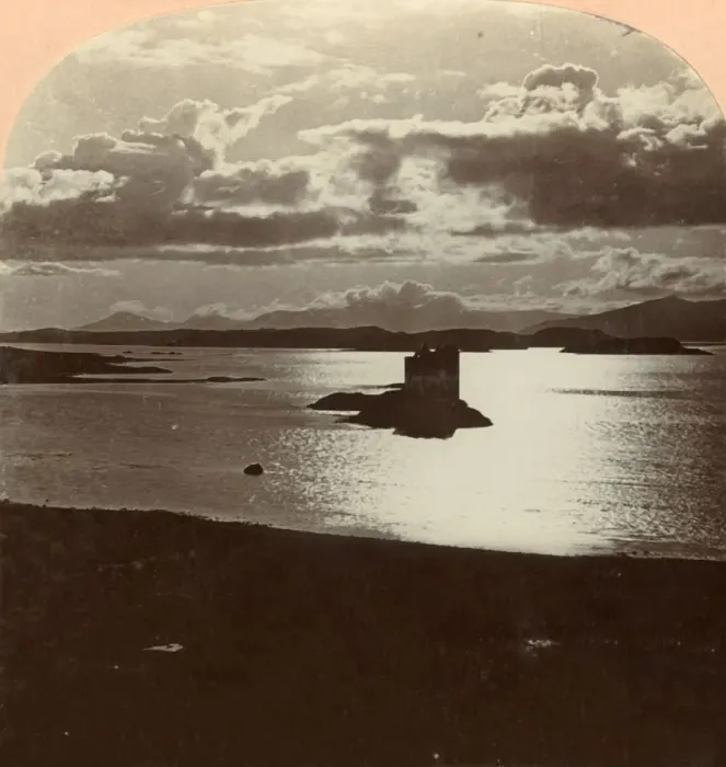 Framed Print : Loch Lomond (by Moonlight), Scotland, c1900. Creator: Keystone View Company Framed Print : Loch Lomond (by Moonlight), Scotland, c1900. Creator: Keystone View Company