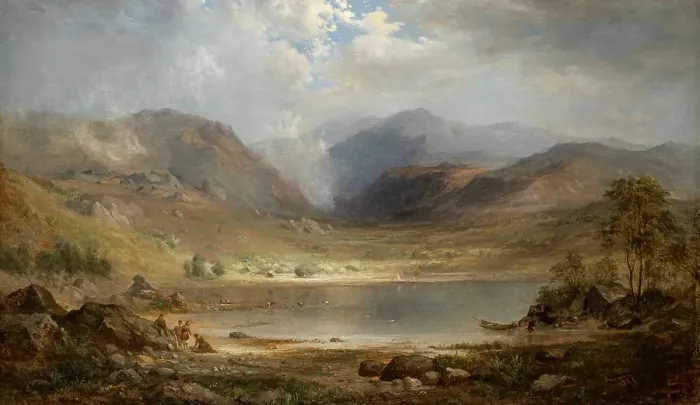 Framed Print : Loch Long, 1867. Creator: Robert Seldon Duncanson Framed Print : Loch Long, 1867. Creator: Robert Seldon Duncanson