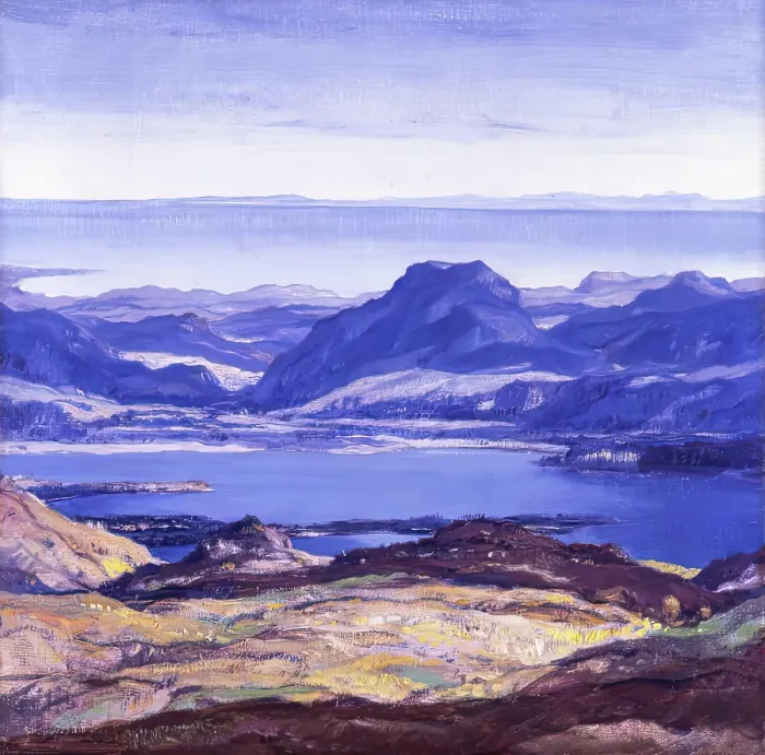 Framed Print : Loch Maree, 1900-1924. Creator: David Young Cameron Framed Print : Loch Maree, 1900-1924. Creator: David Young Cameron