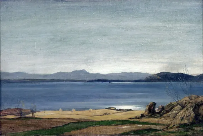 Framed Print : Loch Nell, 1930-1935. Creator: David Young Cameron