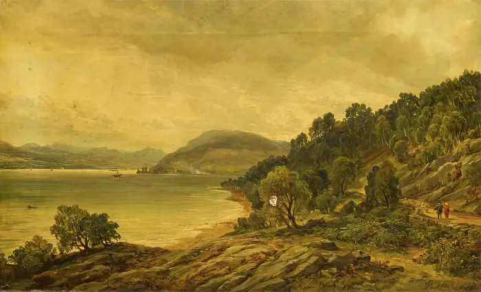 Framed Print : Loch Ness, 1867. Creator: Arthur Perigal the Younger