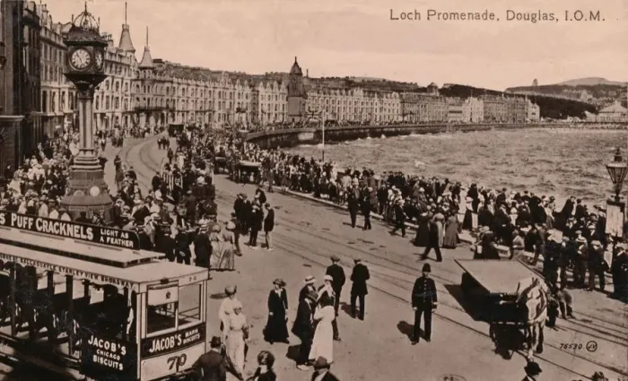 Framed Print : Loch Promenade, Douglas, Isle of Man, c1920 Framed Print : Loch Promenade, Douglas, Isle of Man, c1920