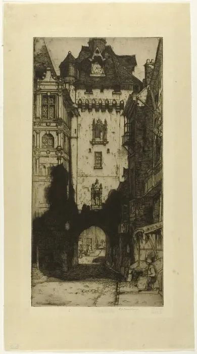 Framed Print : Loches, 1902. Creator: David Young Cameron Framed Print : Loches, 1902. Creator: David Young Cameron