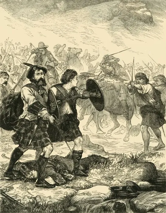 Framed Print : Lochiel at Killiecrankie, 1881. Creator: Unknown Framed Print : Lochiel at Killiecrankie, 1881. Creator: Unknown