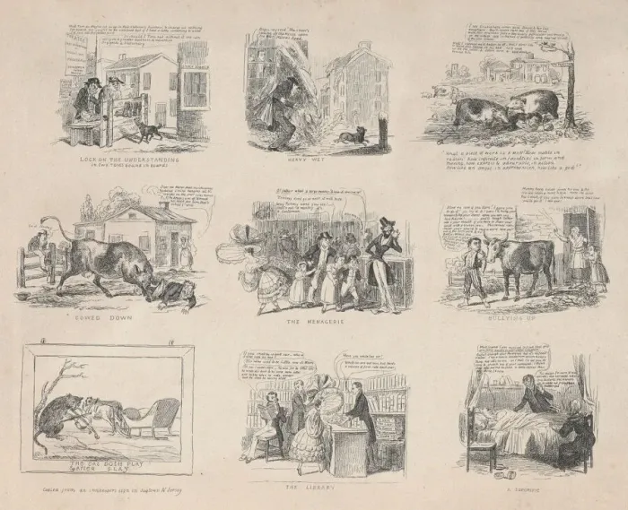 Framed Print : Lock on the Understanding, Heavy Wet, etc. 1832. Creator: David Claypoole Johnston Framed Print : Lock on the Understanding, Heavy Wet, etc. 1832. Creator: David Claypoole Johnston