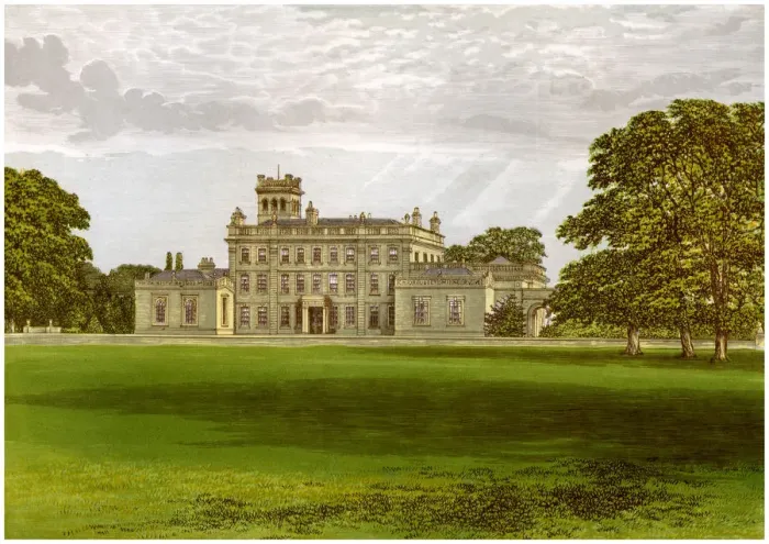 Framed Print : Locko Park, Derbyshire, home of the Drury-Lowe family, c1880 Framed Print : Locko Park, Derbyshire, home of the Drury-Lowe family, c1880