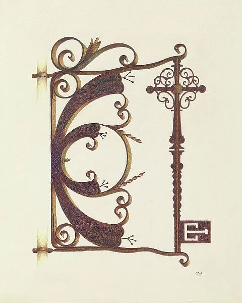 Locksmith's Sign, 1935 / 1942. Creator: Joseph L. Boyd