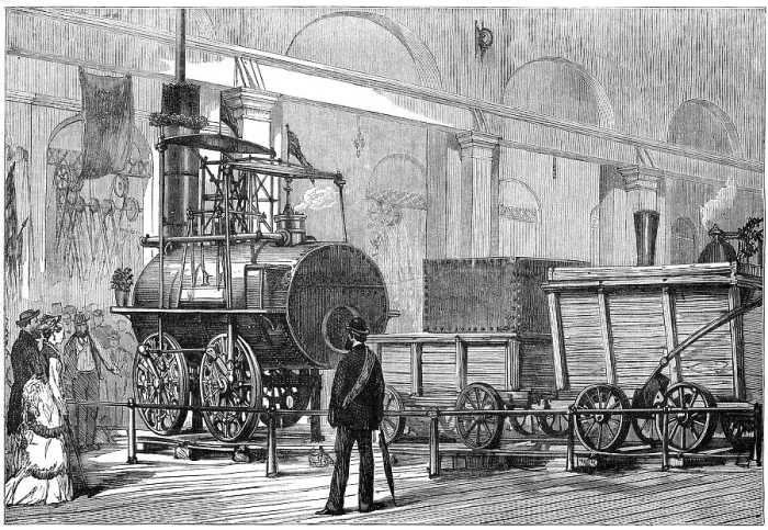 Framed Print : Locomotion, the first steam locomotive, at the Railway Jubilee, Darlington, Durham, 19th century Framed Print : Locomotion, the first steam locomotive, at the Railway Jubilee, Darlington, Durham, 19th century