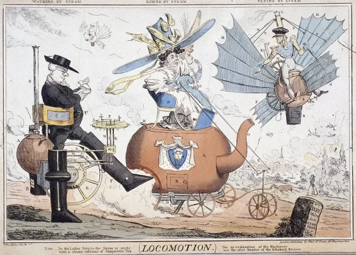 Framed Print : Locomotion, London, c1820. Artist: George Cruikshank Framed Print : Locomotion, London, c1820. Artist: George Cruikshank