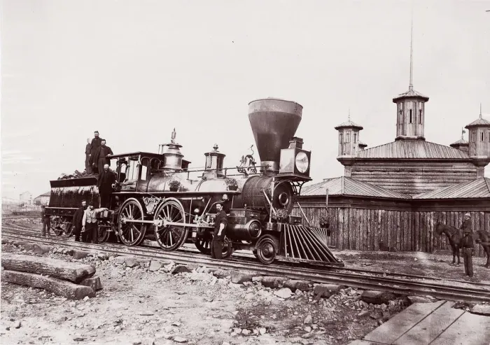 Framed Print : Locomotive #133, U. S. M. R. R. 1861-65. Creator: Andrew Joseph Russell Framed Print : Locomotive #133, U. S. M. R. R. 1861-65. Creator: Andrew Joseph Russell