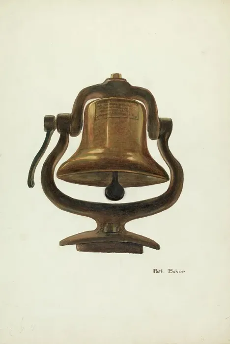 Framed Print : Locomotive Bell, c. 1937. Creator: Ruth Buker Framed Print : Locomotive Bell, c. 1937. Creator: Ruth Buker