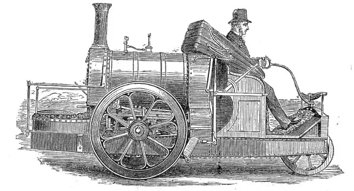 Framed Print : Locomotive Steam-carriage for common roads, built for the Earl of Caithness, 1860. Creator: Unknown Framed Print : Locomotive Steam-carriage for common roads, built for the Earl of Caithness, 1860. Creator: Unknown