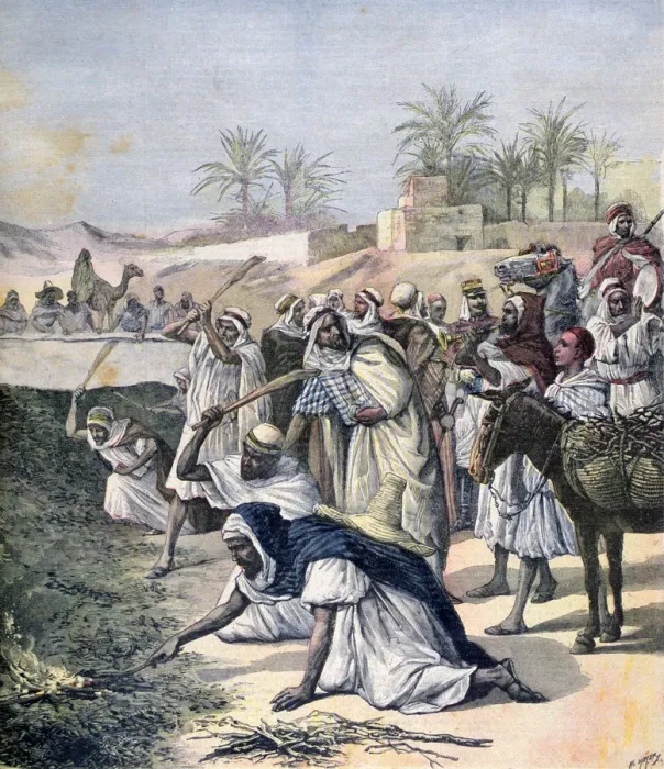 Framed Print : The locust plague, Algeria, 1891. Artist: Henri Meyer Framed Print : The locust plague, Algeria, 1891. Artist: Henri Meyer
