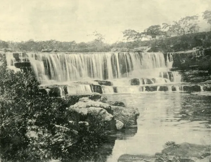 Framed Print : Loddon Falls, New South Wales, 1901. Creator: Unknown Framed Print : Loddon Falls, New South Wales, 1901. Creator: Unknown