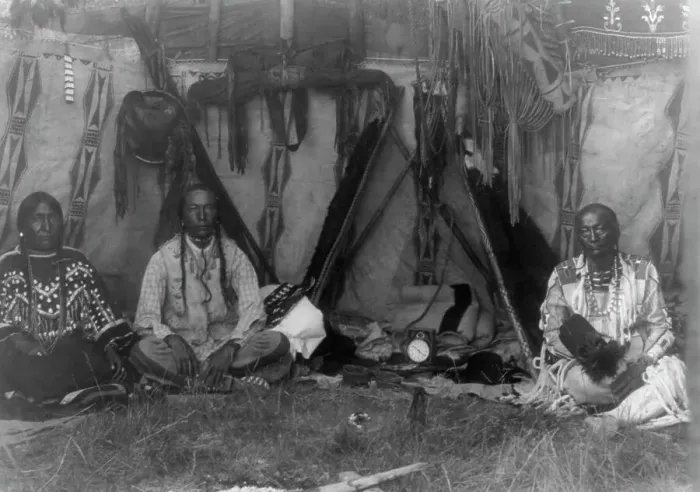 Framed Print : Lodge interior-Piegan, c1910. Creator: Edward Sheriff Curtis Framed Print : Lodge interior-Piegan, c1910. Creator: Edward Sheriff Curtis
