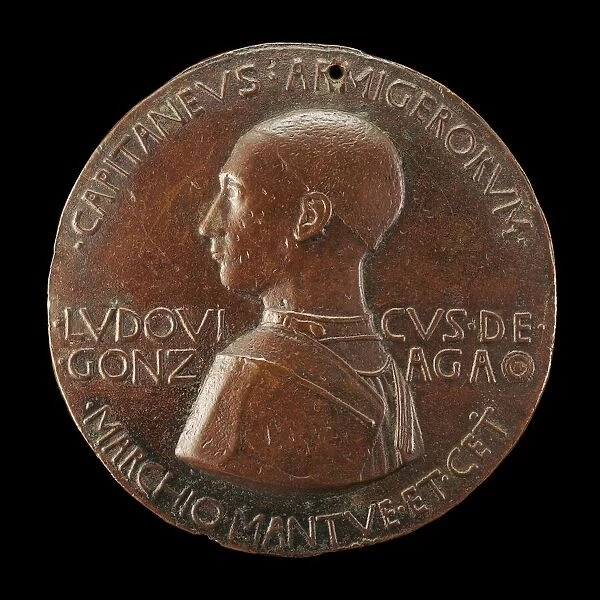 Lodovico III Gonzaga, 1414-1478, 2nd Marquess of Mantua 1444 (obverse), c. 1447 / 1448