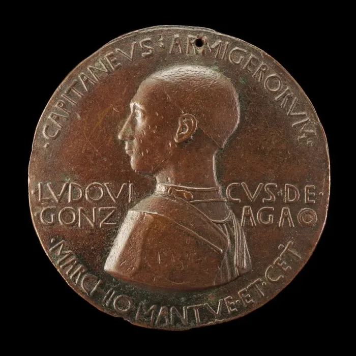 Framed Print : Lodovico III Gonzaga, 1414-1478, 2nd Marquess of Mantua 1444 (obverse), c. 1447 / 1448 Framed Print : Lodovico III Gonzaga, 1414-1478, 2nd Marquess of Mantua 1444 (obverse), c. 1447 / 1448