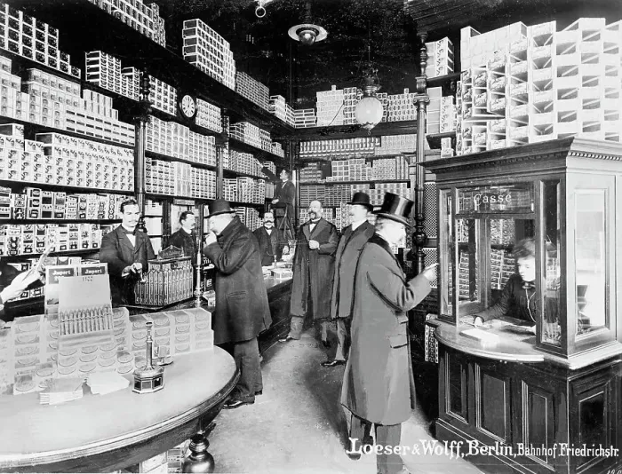 Framed Print : Loeser & Wolff, Banhof Friedrichstr. between 1901 and 1910. Creator: Unknown. Loeser & Wolff, Banhof Friedrichstr. between 1901 and 1910. Creator: Unknown Framed Print : Loeser & Wolff, Banhof Friedrichstr. between 1901 and 1910. Creator: Unknown. Loeser & Wolff, Banhof Friedrichstr. between 1901 and 1910. Creator: Unknown