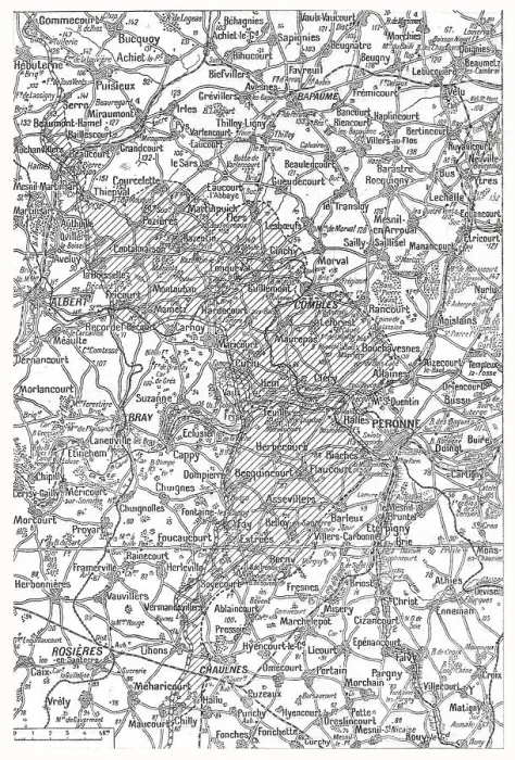 Framed Print : L'offensive de la Somme; L'avance franco-britannique sur la Somme a la date 20 septembre, 1916. Creator: Unknown Framed Print : L'offensive de la Somme; L'avance franco-britannique sur la Somme a la date 20 septembre, 1916. Creator: Unknown