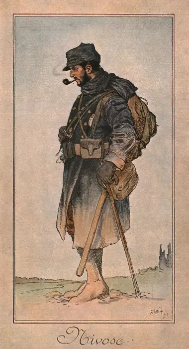 Framed Print : L'Officier du premier hiver (1914 - 1915), 1915. Creator: Jean Droit Framed Print : L'Officier du premier hiver (1914 - 1915), 1915. Creator: Jean Droit
