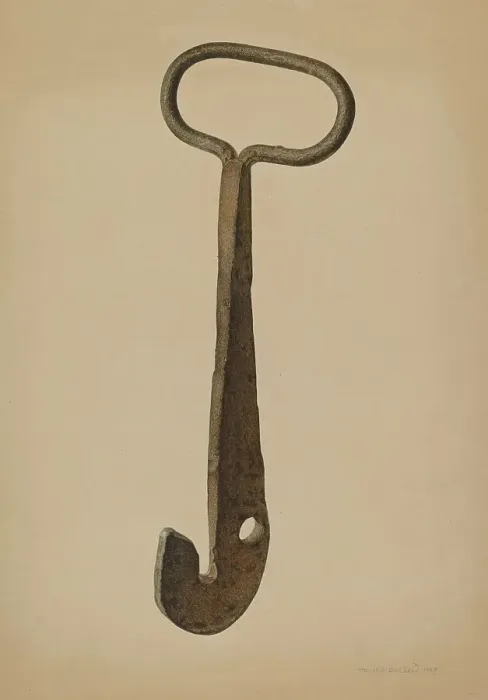 Framed Print : Log Loading Hook, 1939. Creator: Harold Ballerd Framed Print : Log Loading Hook, 1939. Creator: Harold Ballerd