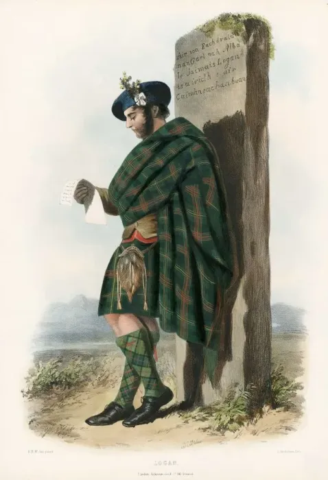 Framed Print : Logan, from The Clans of the Scottish Highlands, pub. 1845 (colour lithograph) Framed Print : Logan, from The Clans of the Scottish Highlands, pub. 1845 (colour lithograph)