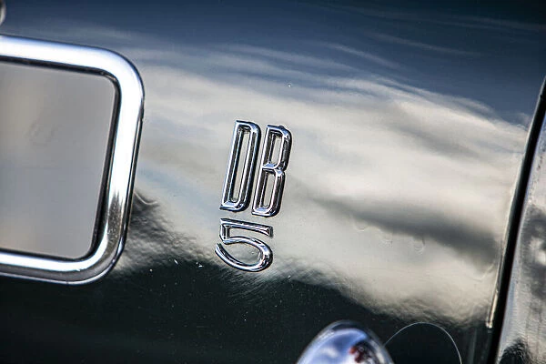 Logo on a 1965 Aston Martin DB5. Creator: Unknown