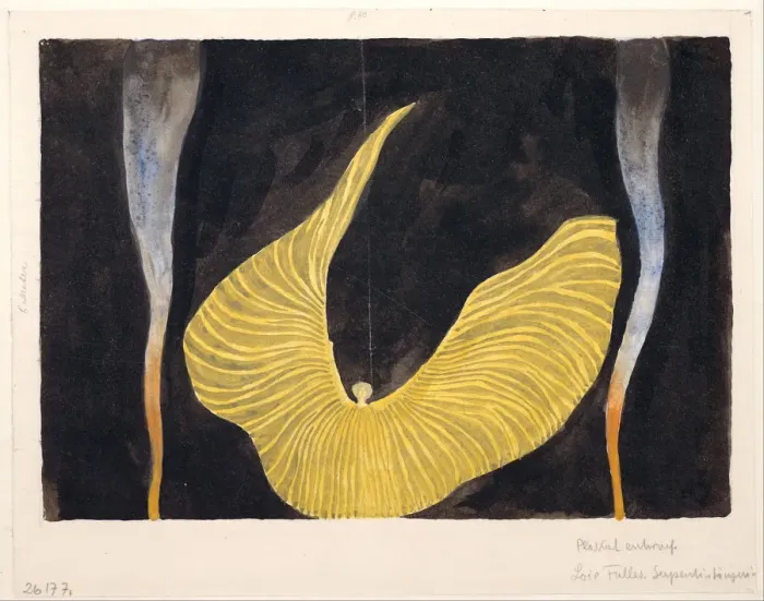 Framed Print : Loie Fuller in the Dance The Archangel, 1902. Artist: Moser, Koloman (1868-1918) Framed Print : Loie Fuller in the Dance The Archangel, 1902. Artist: Moser, Koloman (1868-1918)