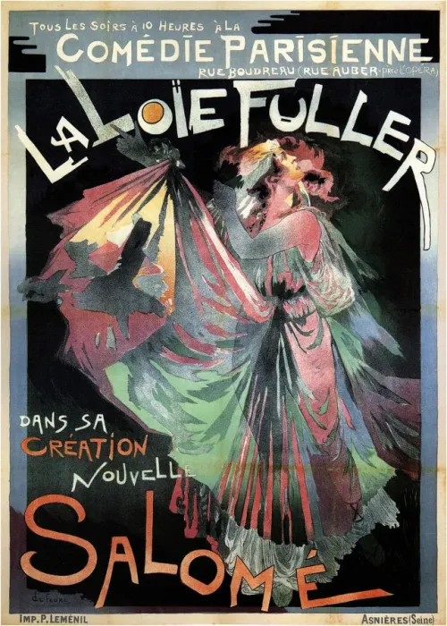Framed Print : Loie Fuller as Salome, 1895. Artist: Feure, Georges de (1868?1928) Framed Print : Loie Fuller as Salome, 1895. Artist: Feure, Georges de (1868?1928)