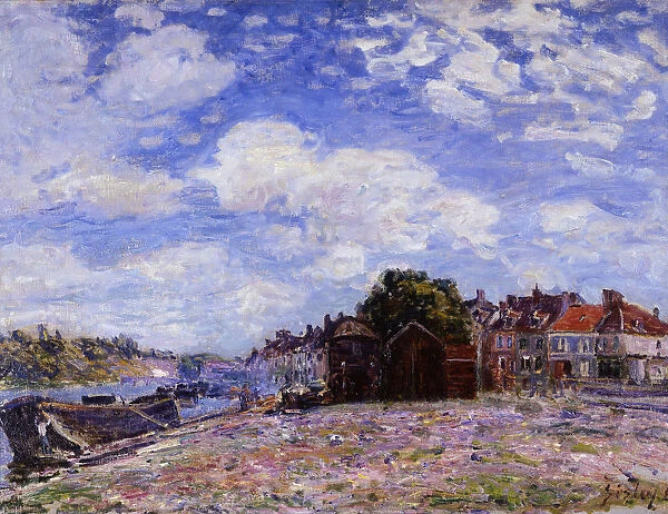 The Loing at Saint-Mammes. Artist: Sisley, Alfred (1839-1899)