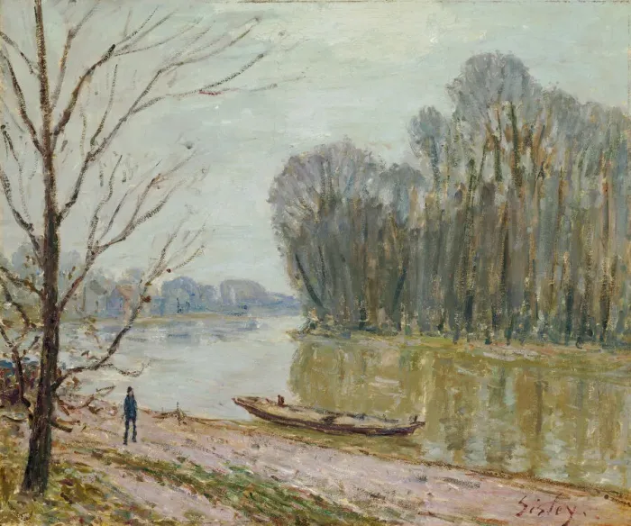Framed Print : The Loire, 1896. Creator: Alfred Sisley Framed Print : The Loire, 1896. Creator: Alfred Sisley