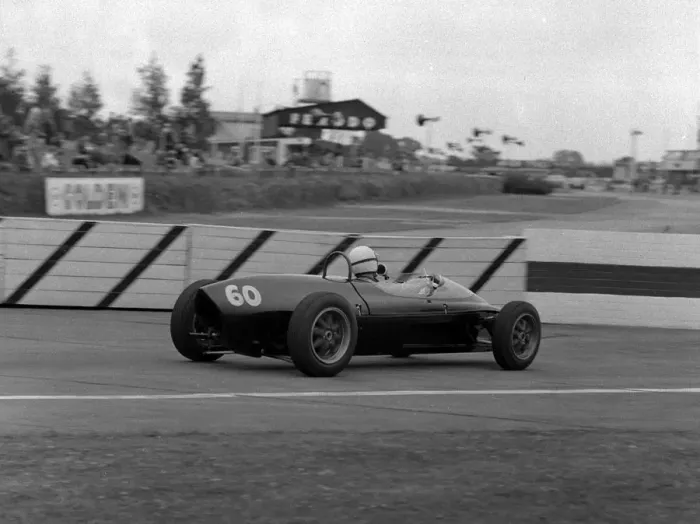 Framed Print : Lola-Ford, Bill McCowen, Goodwood 10th June 1961. Creator: Unknown Framed Print : Lola-Ford, Bill McCowen, Goodwood 10th June 1961. Creator: Unknown