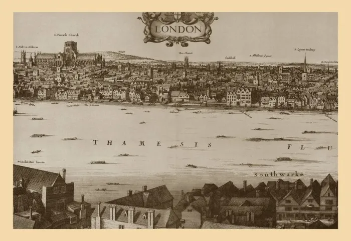Framed Print : London, 1647, (1886) Framed Print : London, 1647, (1886)