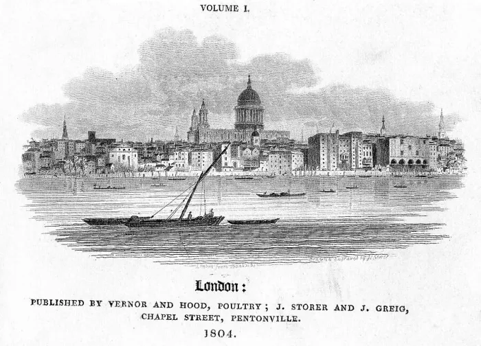 Framed Print : London, 1804. Artist: J Storer Framed Print : London, 1804. Artist: J Storer